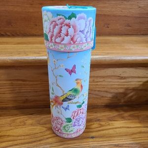 Punch Studio Bird Butterfly Floral wine bottle gift box tube cylinder gift box